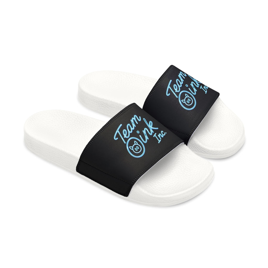 Men's Logo Slide Sandals — Removable Strap Casual Pool & Lounge Slides