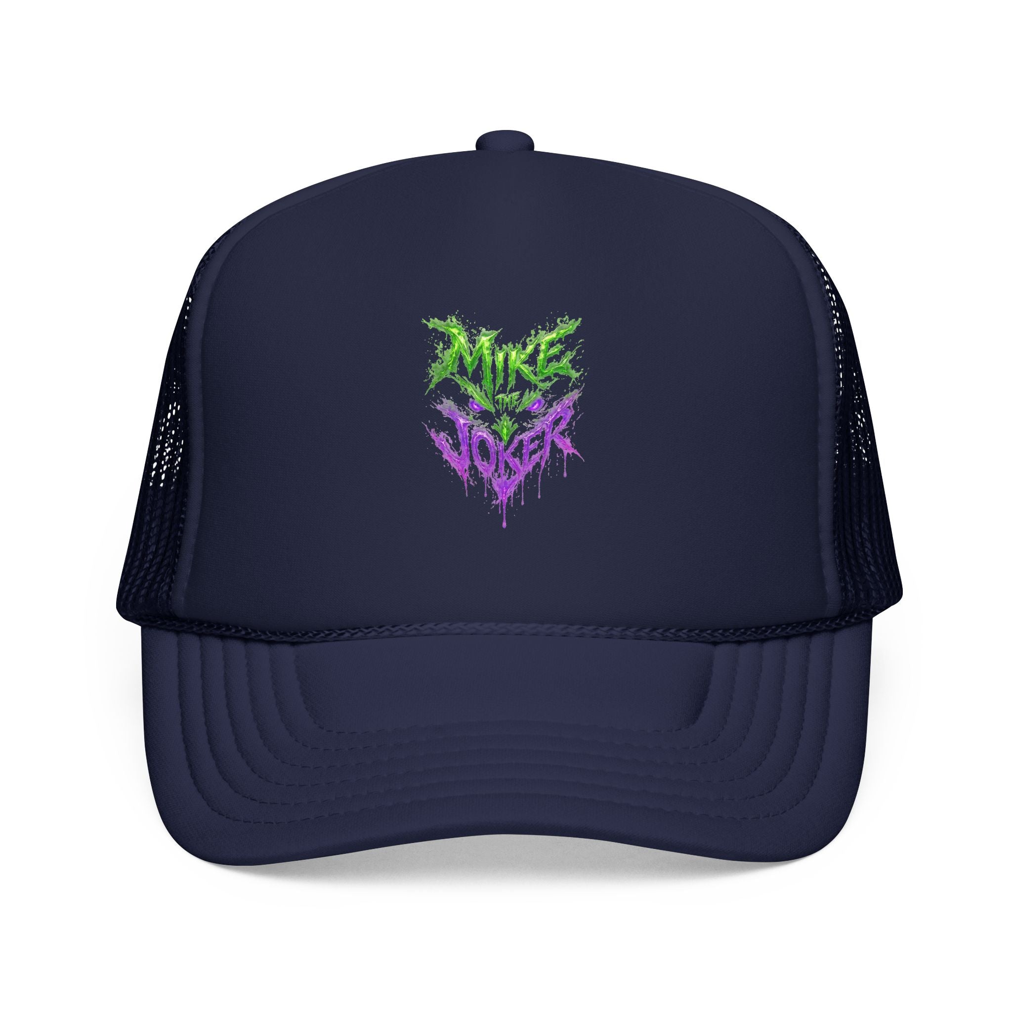 Trucker Hat with Neon Grunge Heart Logo
