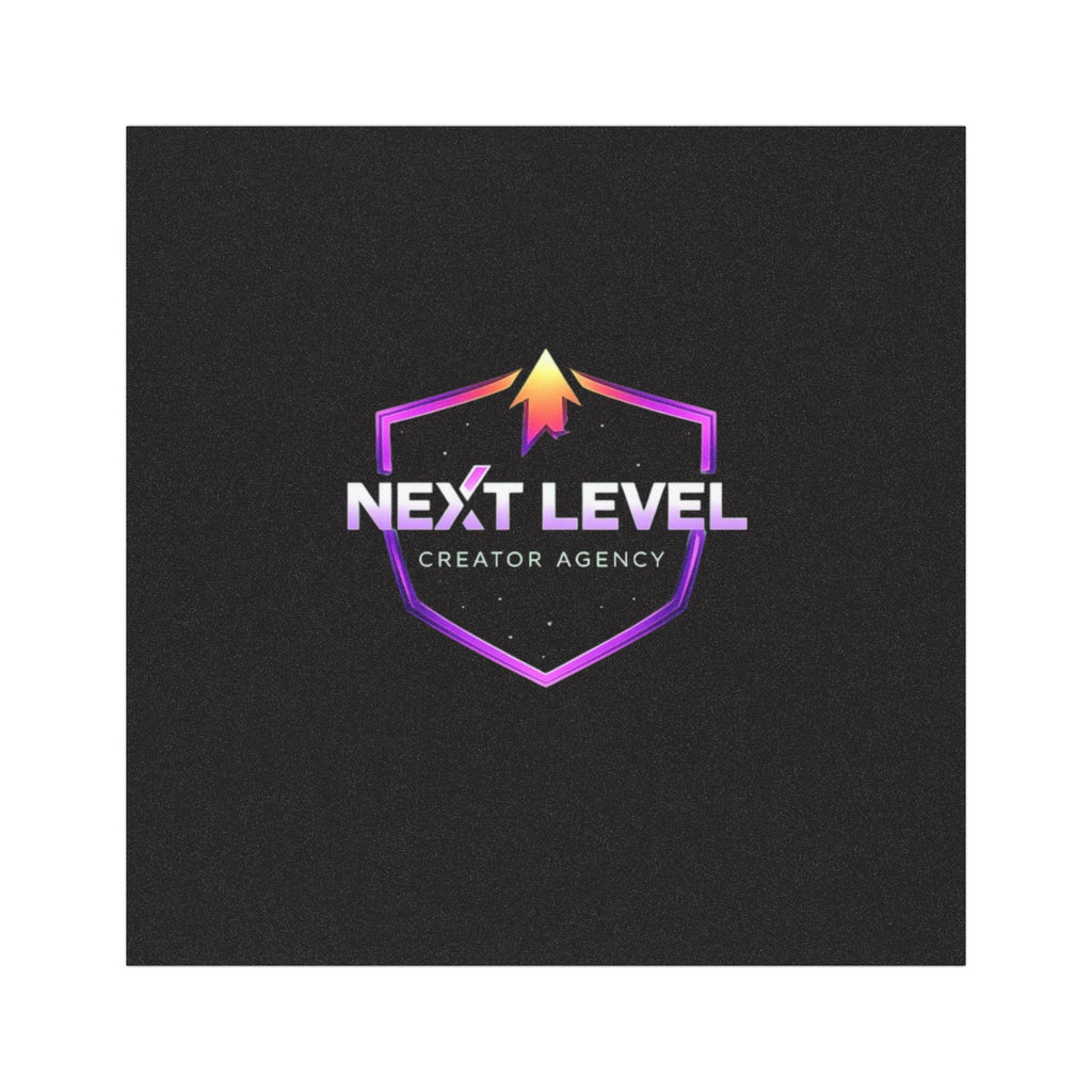 Next Level Creator Agency Car Magnet — Gradient Shield Logo Auto Decal