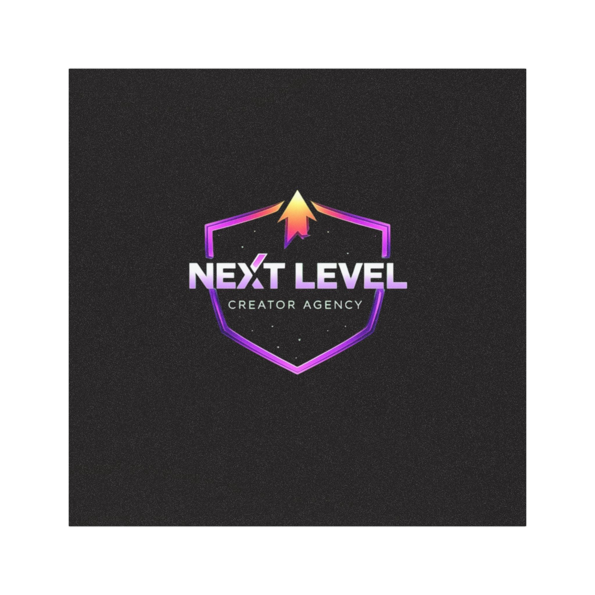 Next Level Creator Agency Car Magnet — Gradient Shield Logo Auto Decal