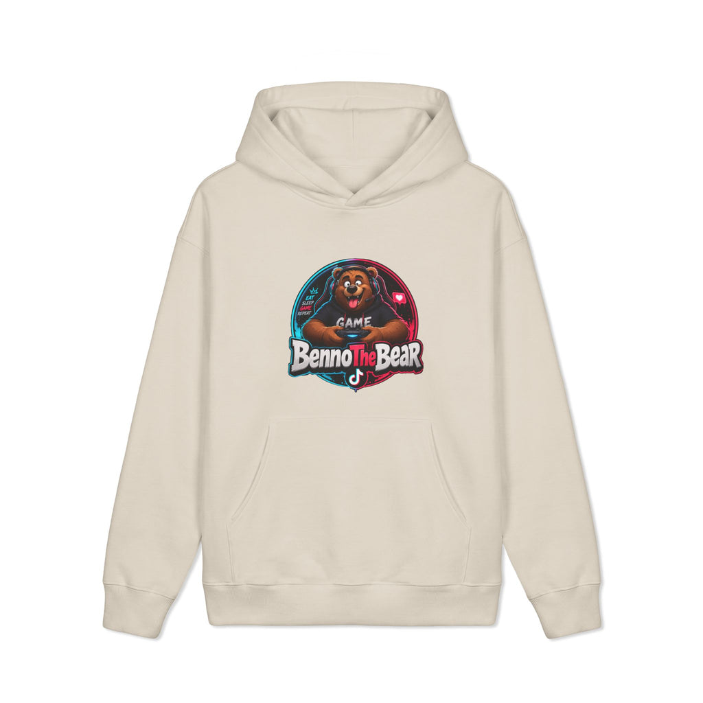 Benno the Bear Gaming Hoodie — Retro Arcade Gamer Pullover