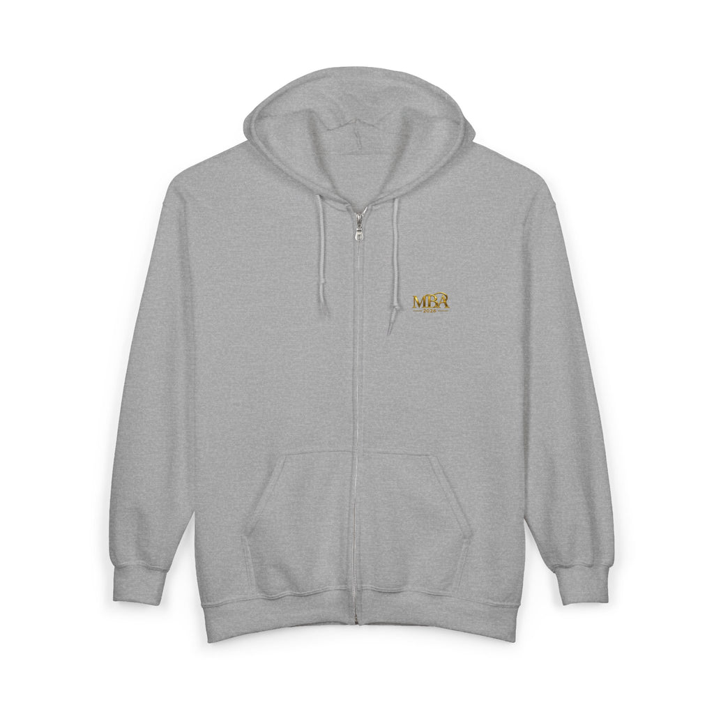 MBA 2026 Gold Logo Zip Hoodie