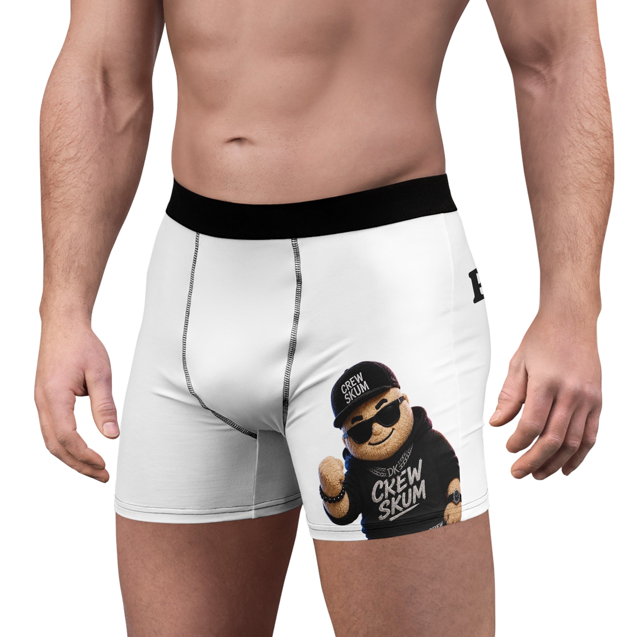 Bad Ass Boxer Briefs — Crew Skum Mascot & #openfordaddy’s Susses Graphic