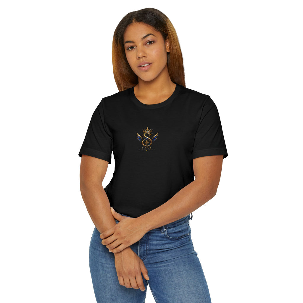 Royal S Crest T-Shirt — Gold Crown Monogram Tee