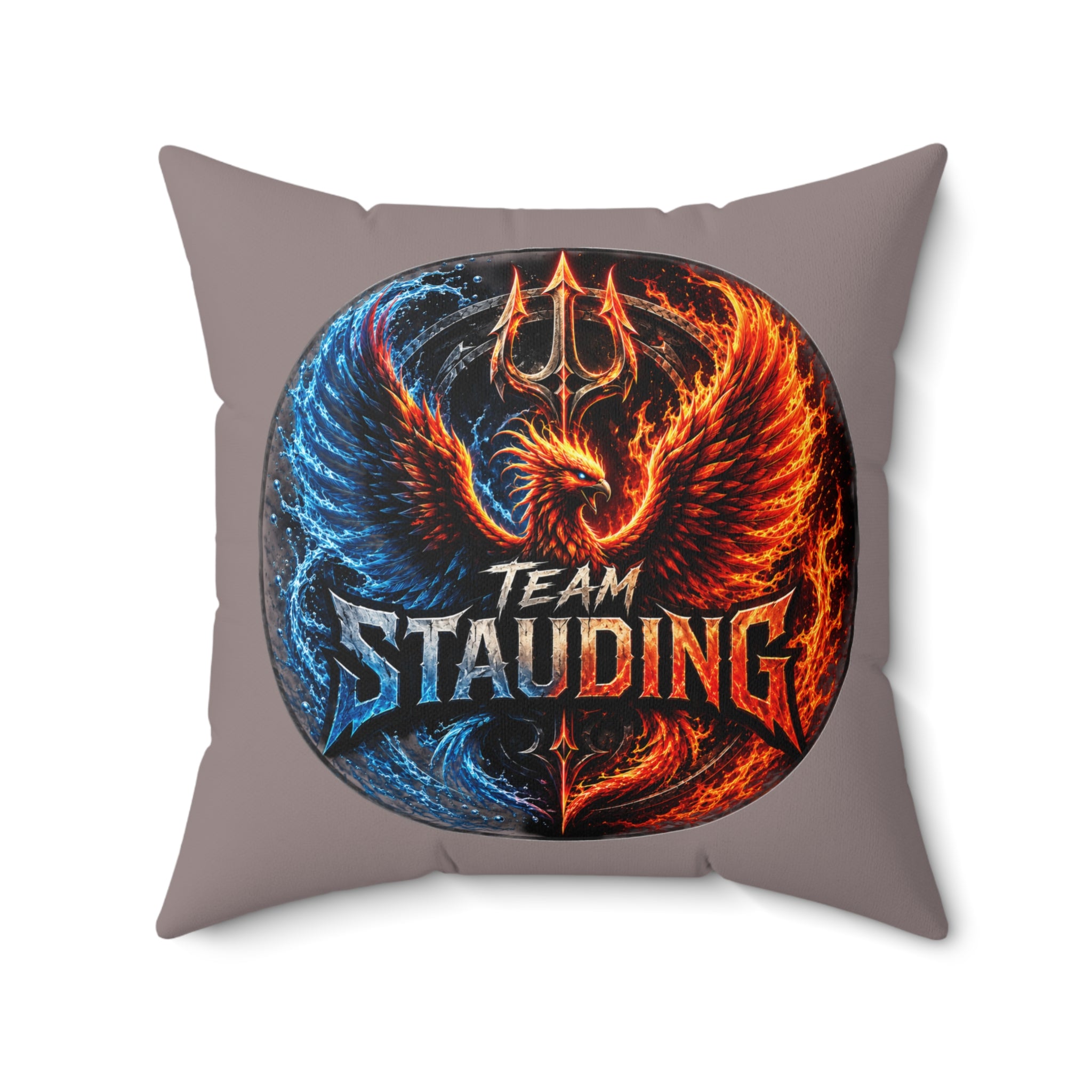 Stauding Next Level Creator Agency Logo Pillow — Spun Polyester Square Accent Pillow