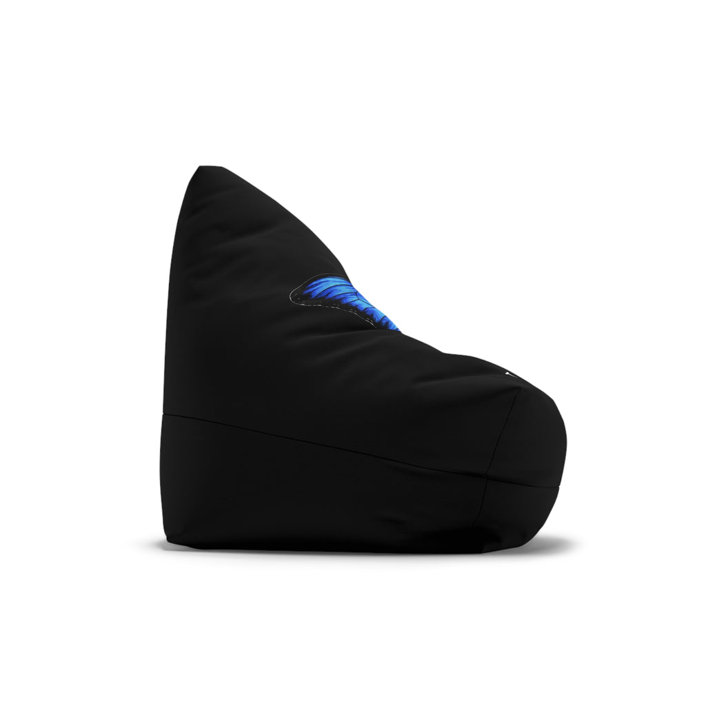 Blue Butterfly Bean Bag Cover — 'Team Bird' Accent Lounger
