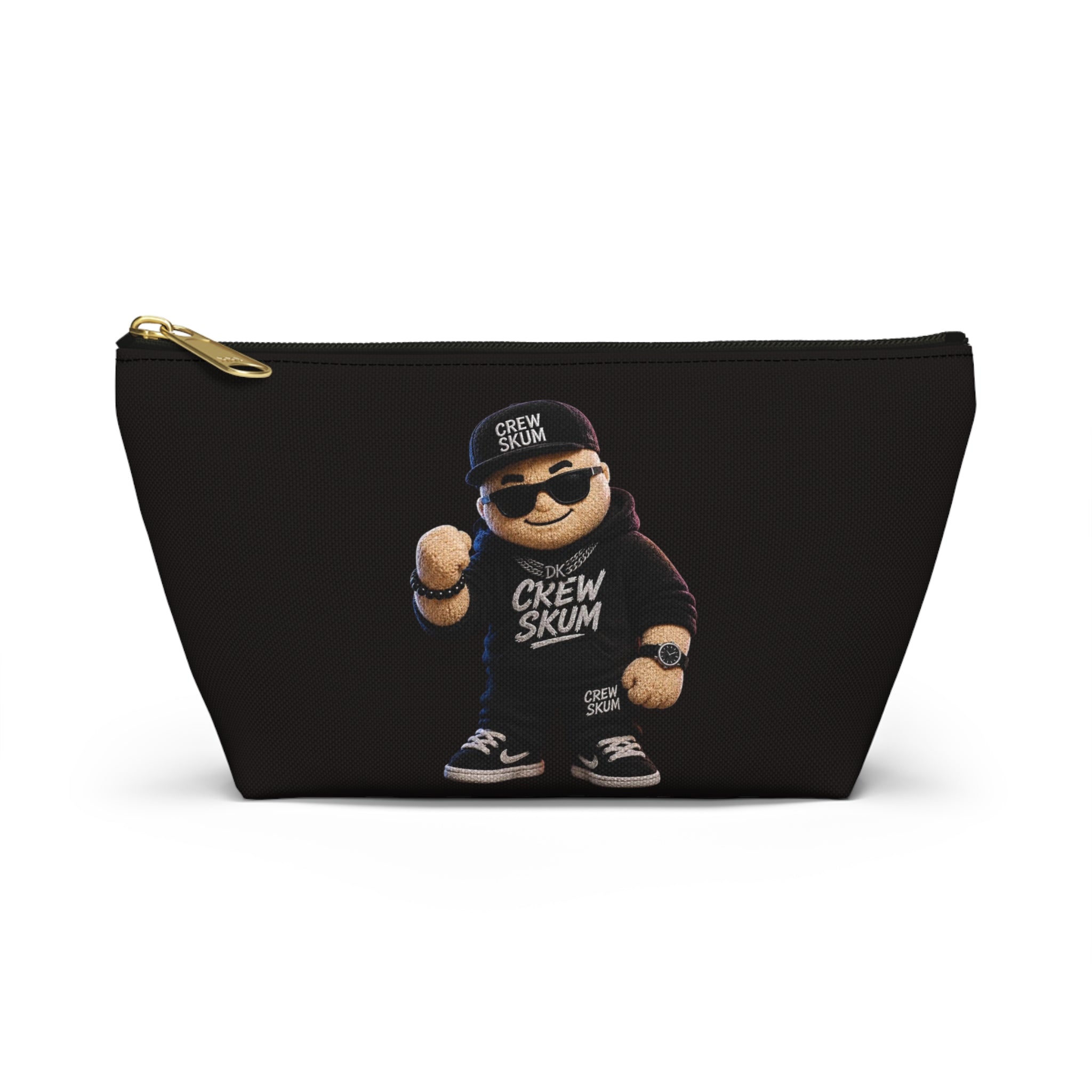 Crew Skum Cartoon Character Accessory Pouch — T‑Bottom Cosmetic Bag