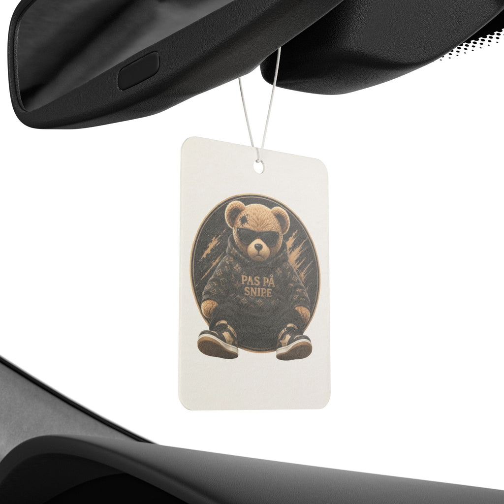 Teddy Bear Car Air Freshener — 'Pas På Snipe' Vintage Cute Scented Ornament