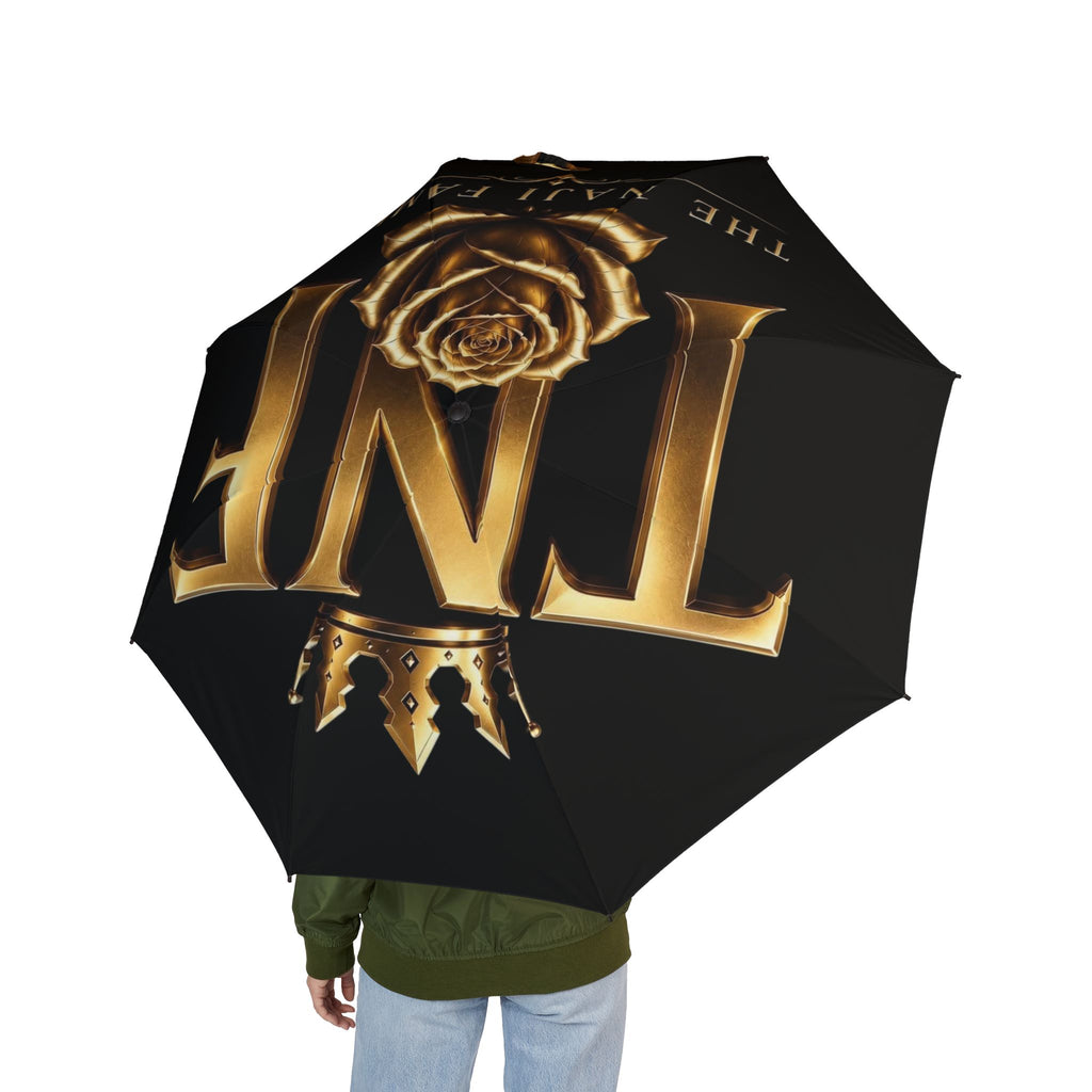 Gold Rose 'ONE' Foldable Umbrella — Elegant Compact Rain Protection
