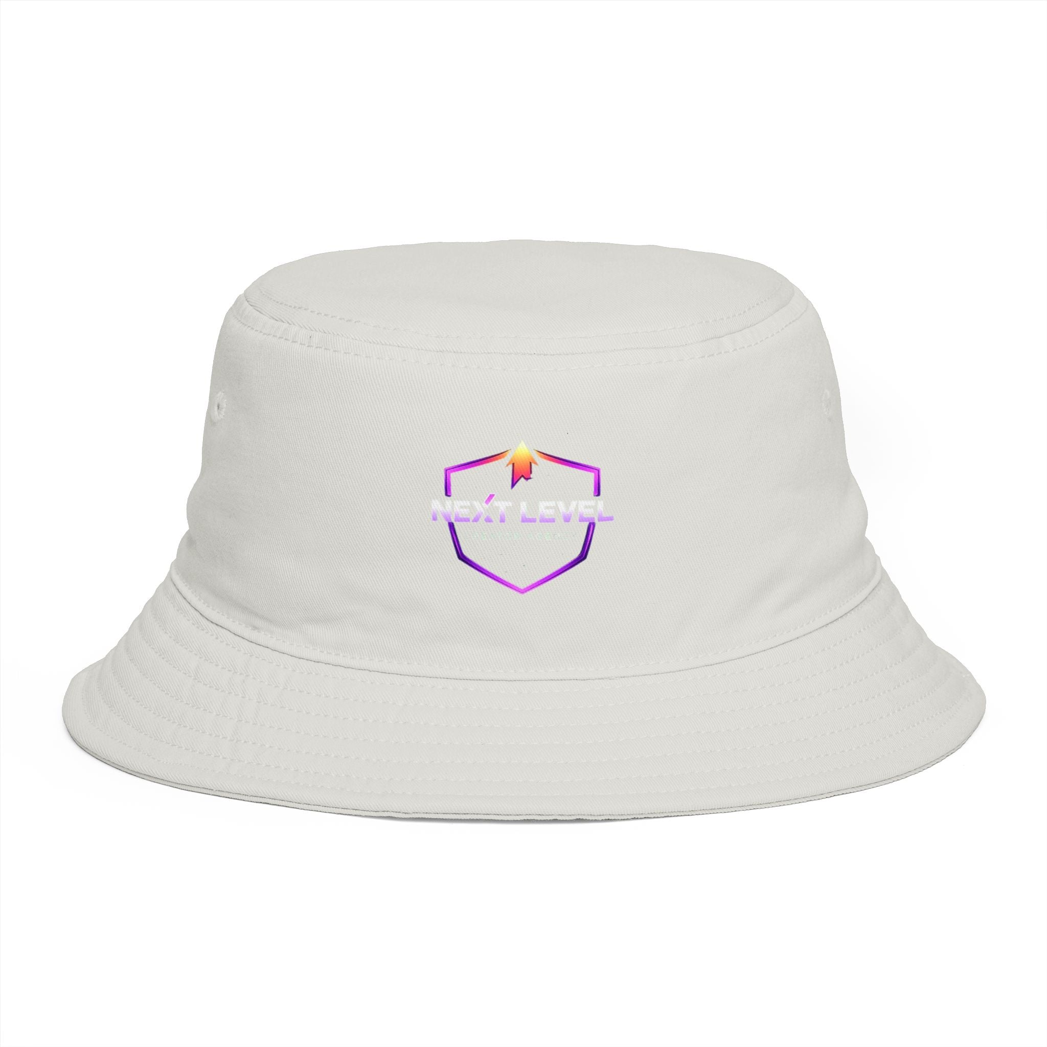 Next Level Creation Agency Brown Bucket Hat — Logo Embroidered Streetwear