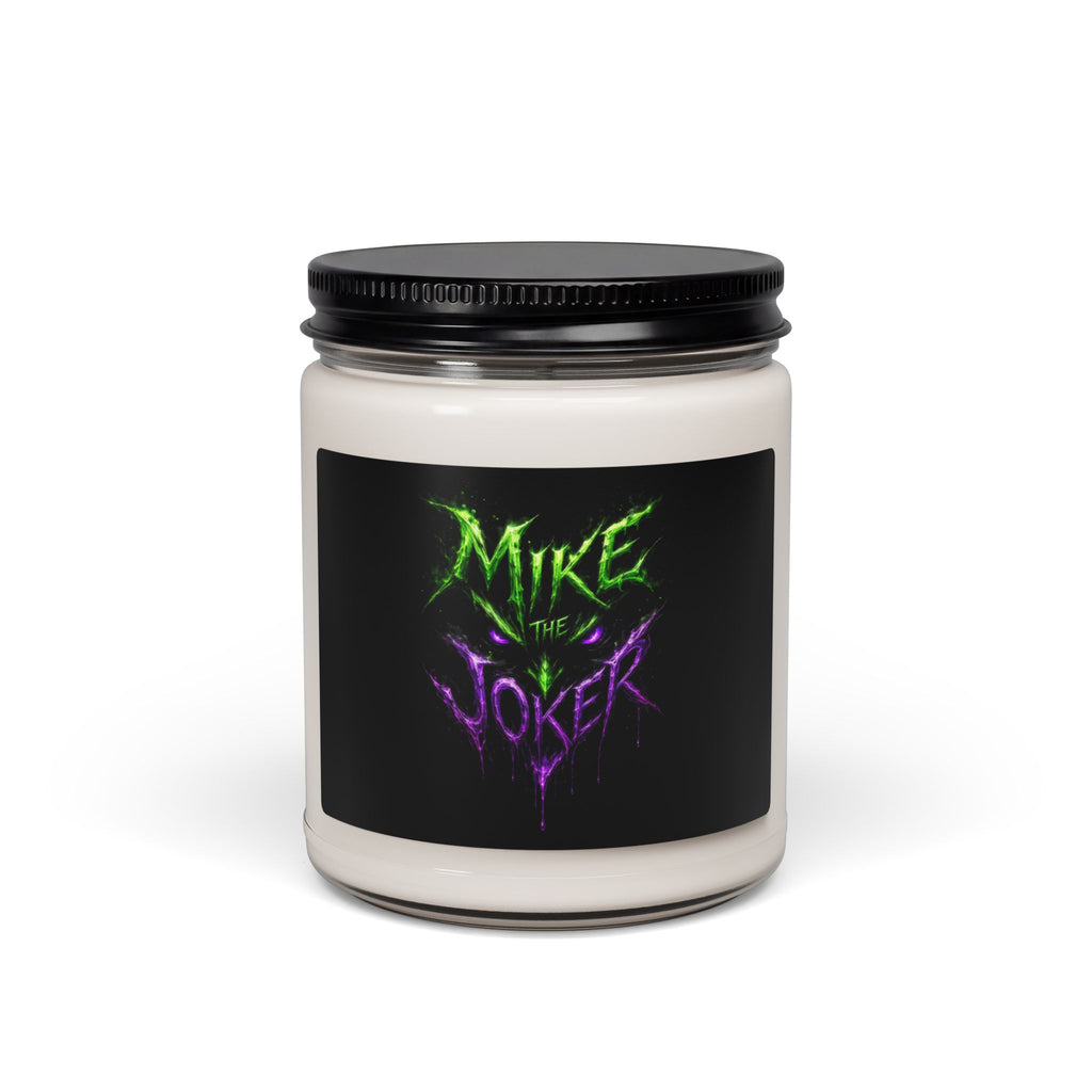 Mike the Joker Scented Soy Candle — 9oz Spooky Green & Purple Horror Candle