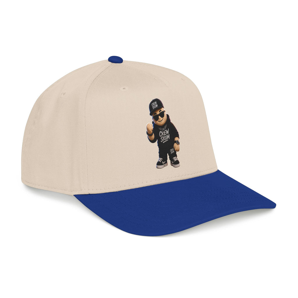 Emo Bear Streetwear Baseball Cap — 'Crew Strong' Embroidered Dad Hat