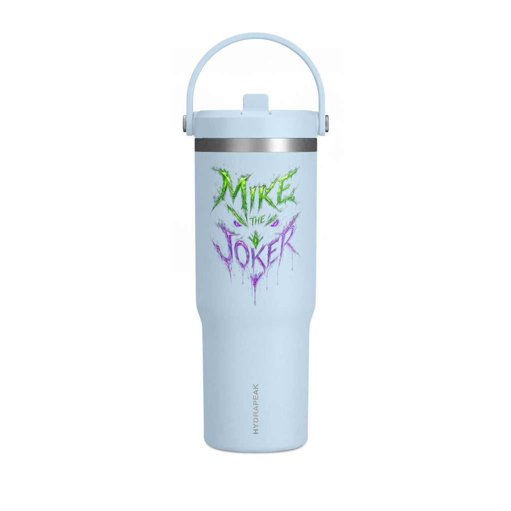 Tumbler — "Mike the Joker" Neon Graffiti 32oz Insulated Travel Mug
