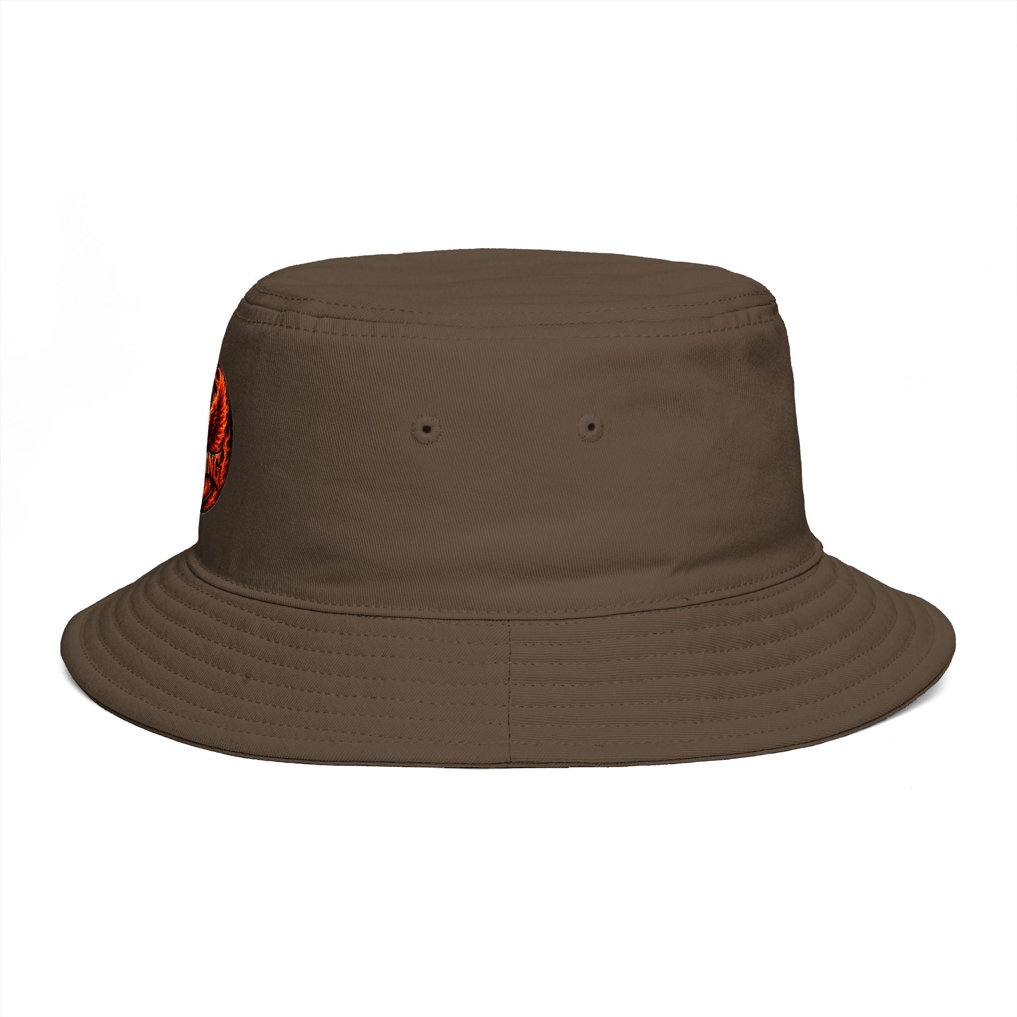 Next Level Creation Agency Brown Bucket Hat — Logo Embroidered Streetwear