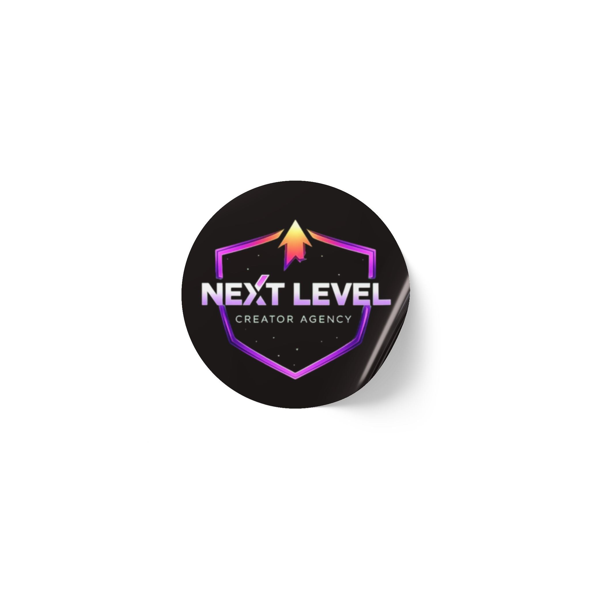 Next Level Round Sticker Labels – Branded Logo Sticker Rolls for Packaging & Promotions