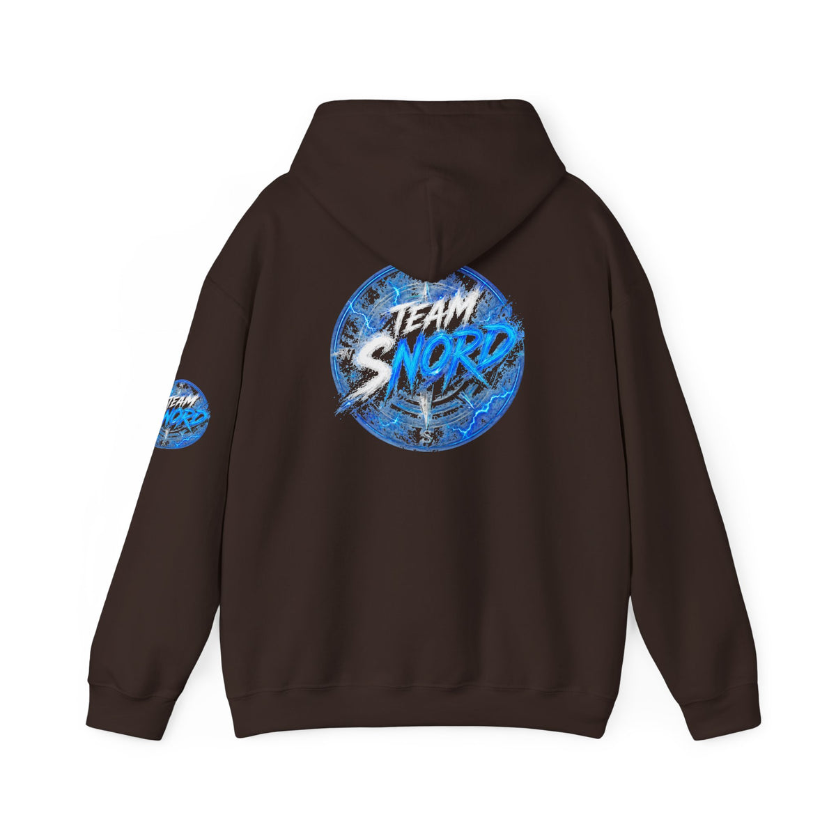 Nord Globe Hoodie — Blue Vintage Graphic Hooded Sweatshirt