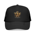 TNF Gold Rose Trucker Hat — The Dark Family Logo Foam Cap