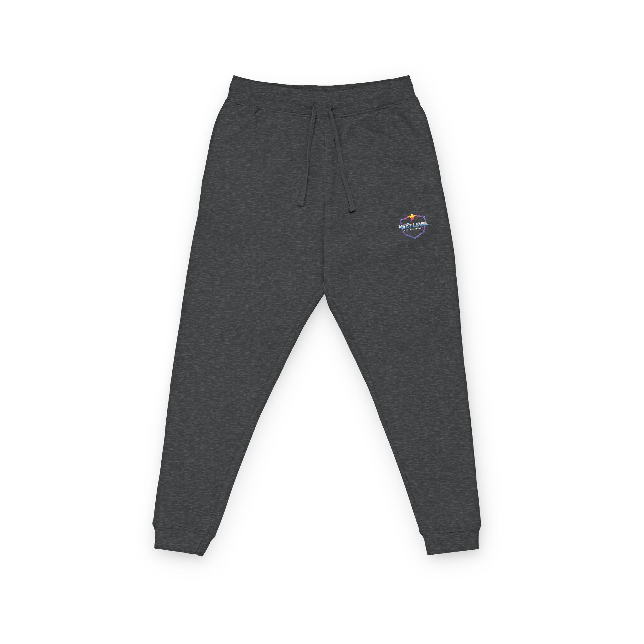NLC Embroidered Gold Rose Joggers – Cozy Fleece Sweatpants