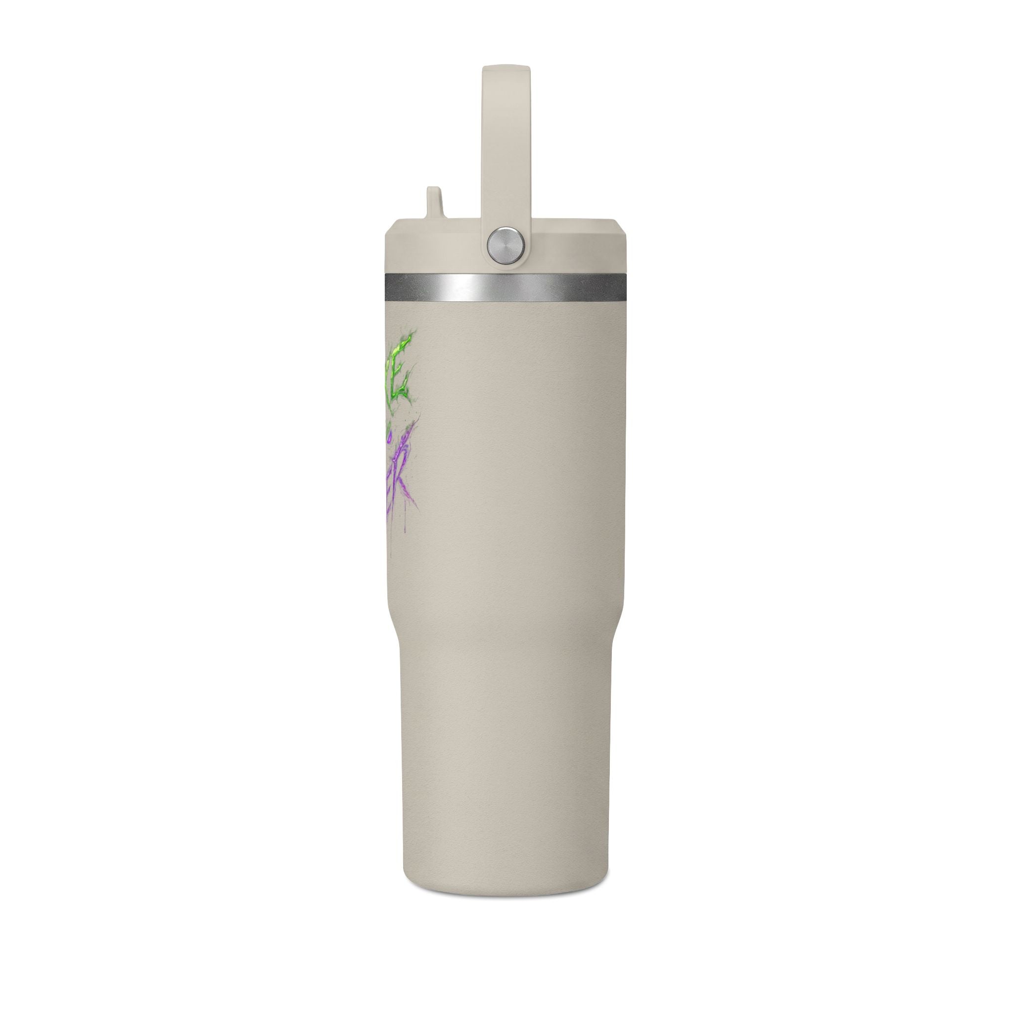 Tumbler — "Mike the Joker" Neon Graffiti 32oz Insulated Travel Mug