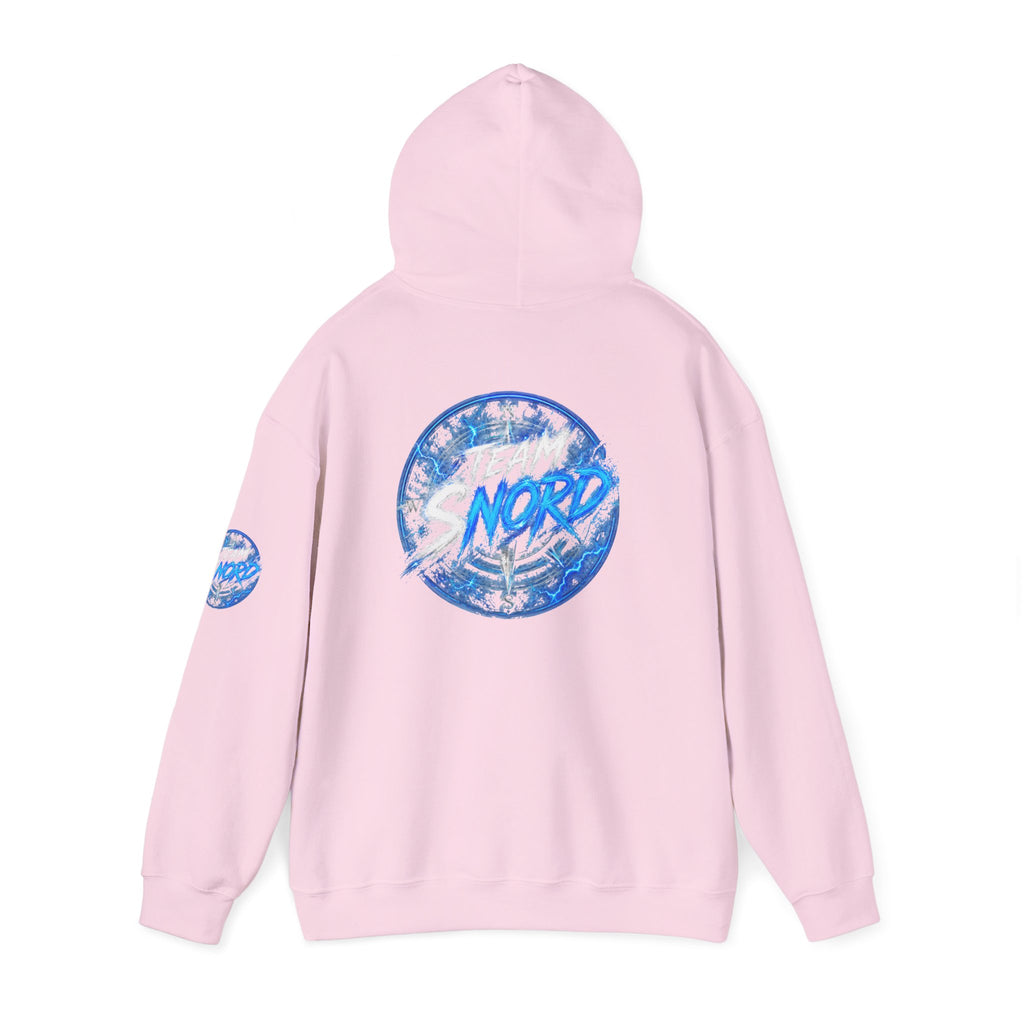 Nord Globe Hoodie — Blue Vintage Graphic Hooded Sweatshirt