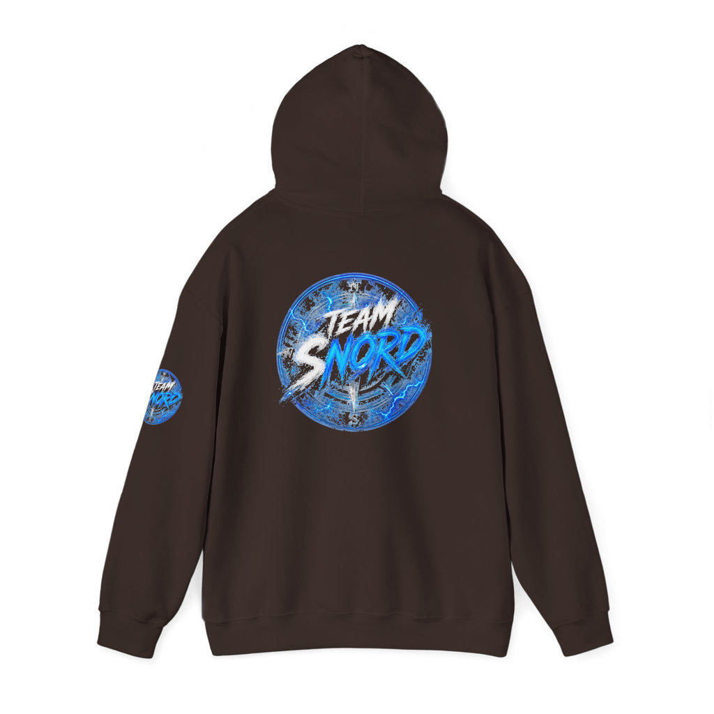 Nord Globe Hoodie — Blue Vintage Graphic Hooded Sweatshirt