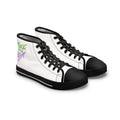 High Top Sneakers — Neon Graffiti "Make It Quicker" Women's Canvas Shoes