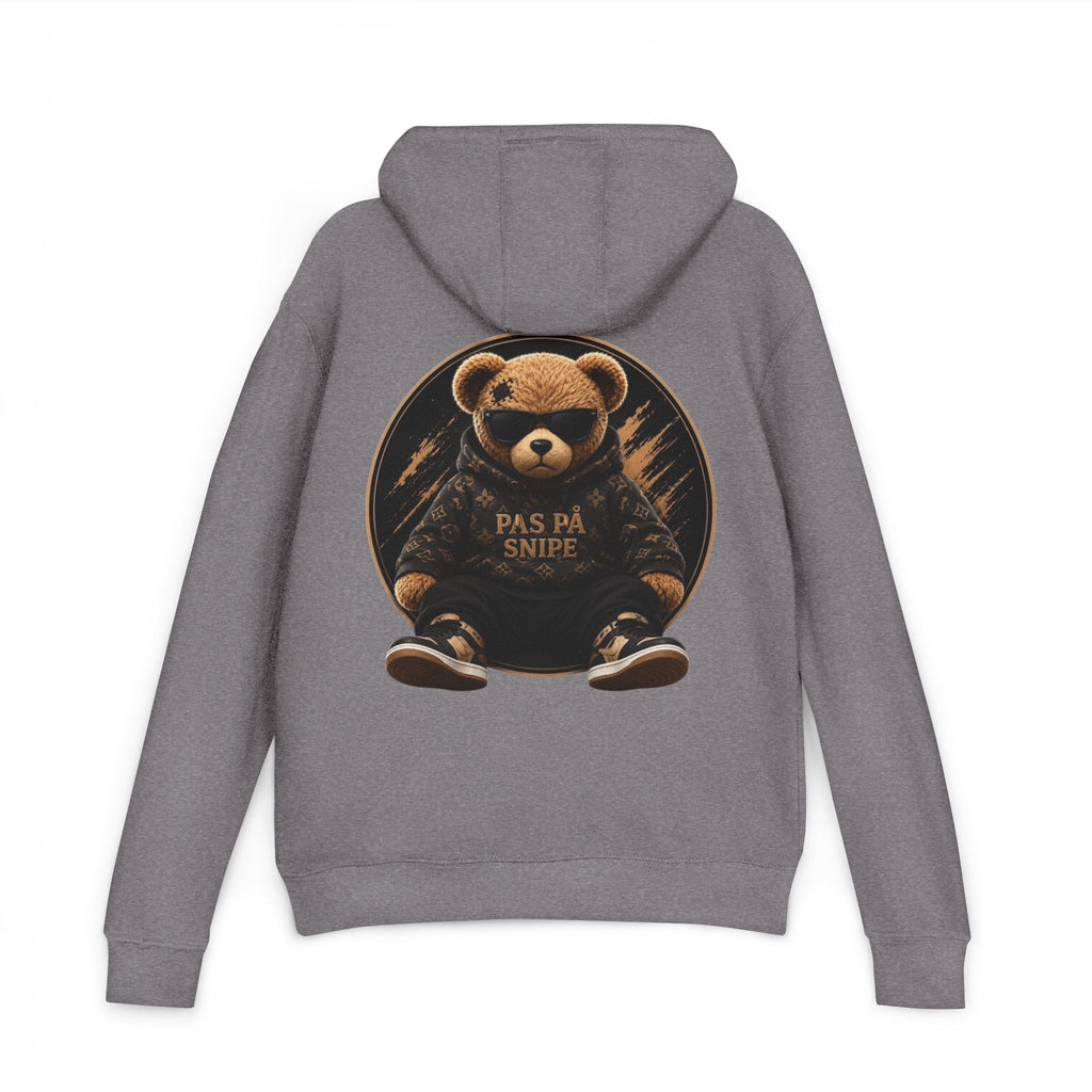 Teddy Bear Hoodie — 'Pas På Snipe' Graphic Pullover