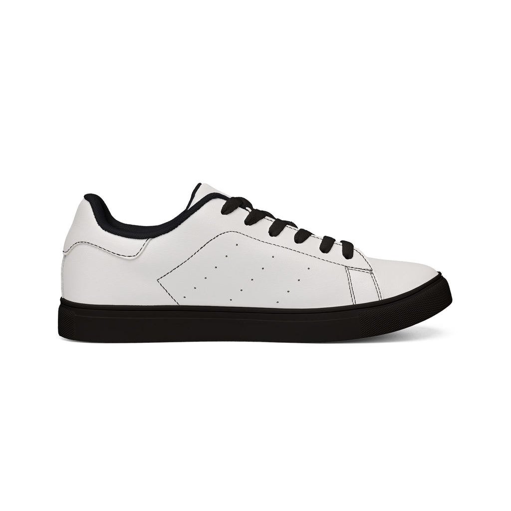 White Leather Low-Top Sneakers — Minimal Casual Men's Shoes