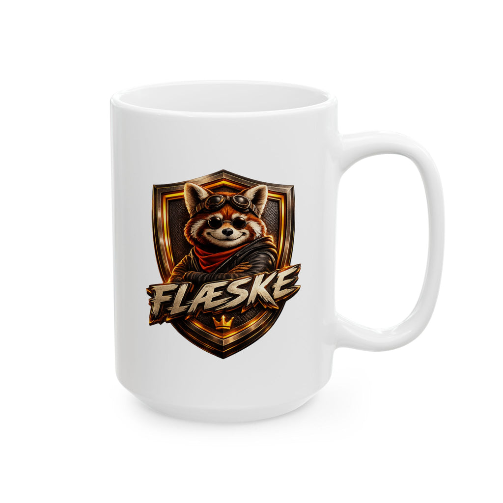 Gaming Shield Ceramic Mug – 'Take the L' Retro Emblem Coffee Cup (11oz & 15oz)