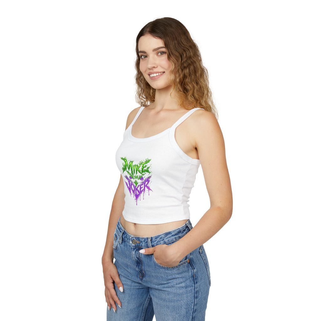 Tank Top — 'Pure Joker' Graffiti Drip Crop Tank