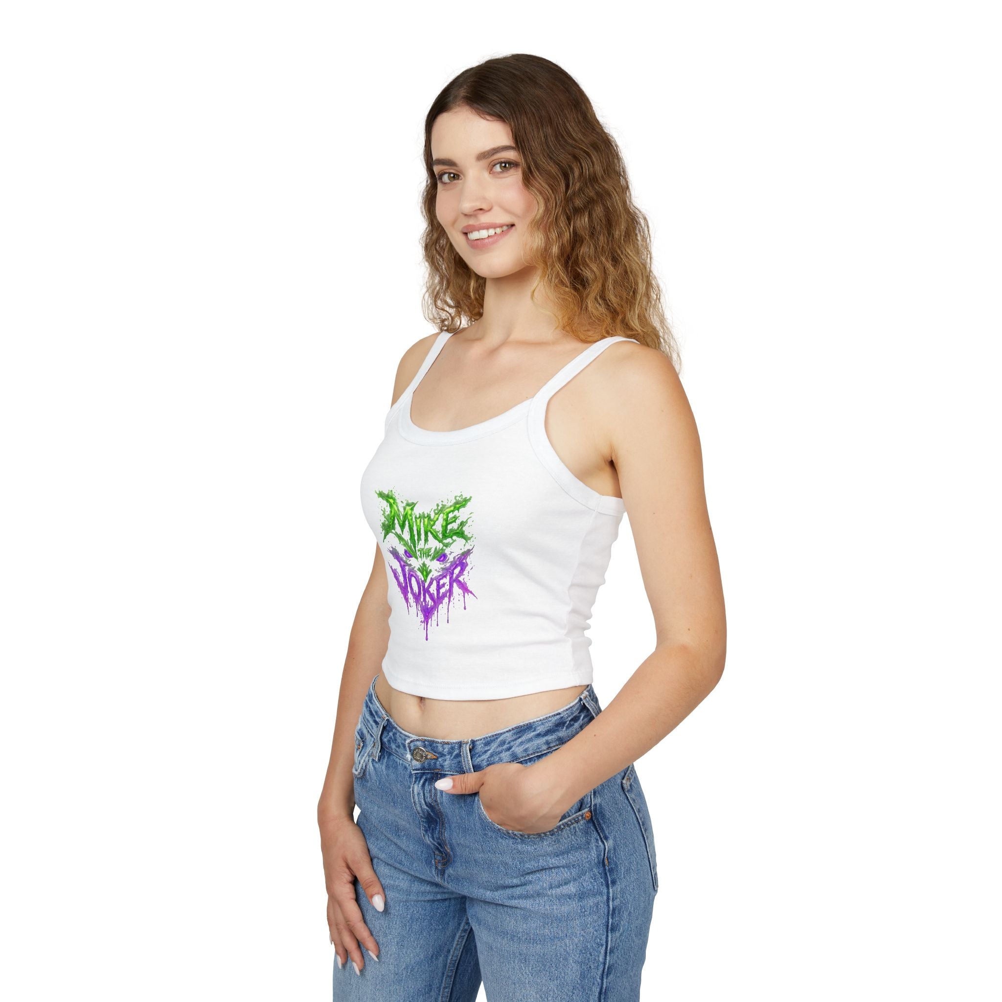 Tank Top — 'Pure Joker' Graffiti Drip Crop Tank