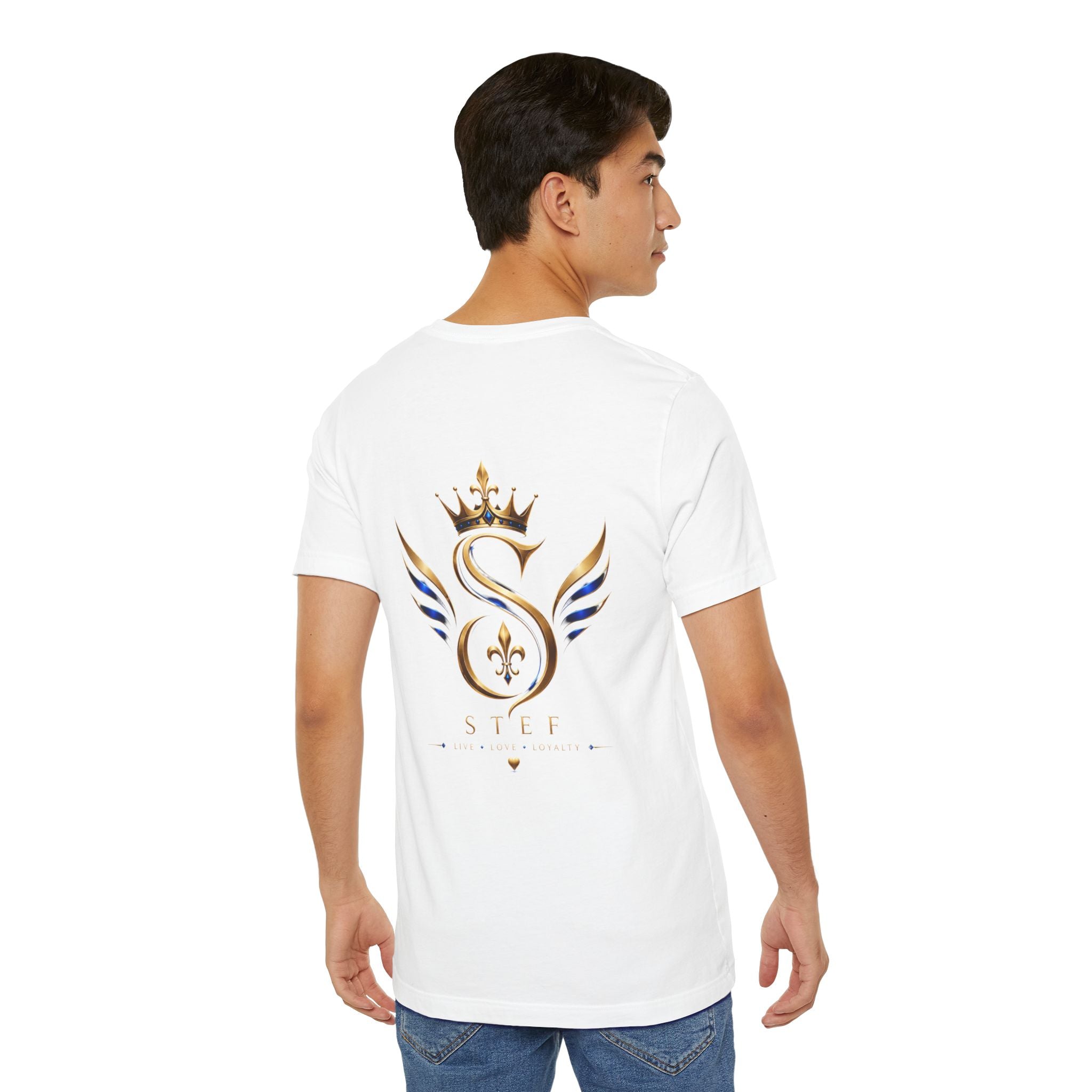 Royal S Crest T-Shirt — Gold Crown Monogram Tee