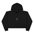 Crop Hoodie — 'Mixe Joker' Minimal Front / Bold Back Graphic Cropped Hoodie