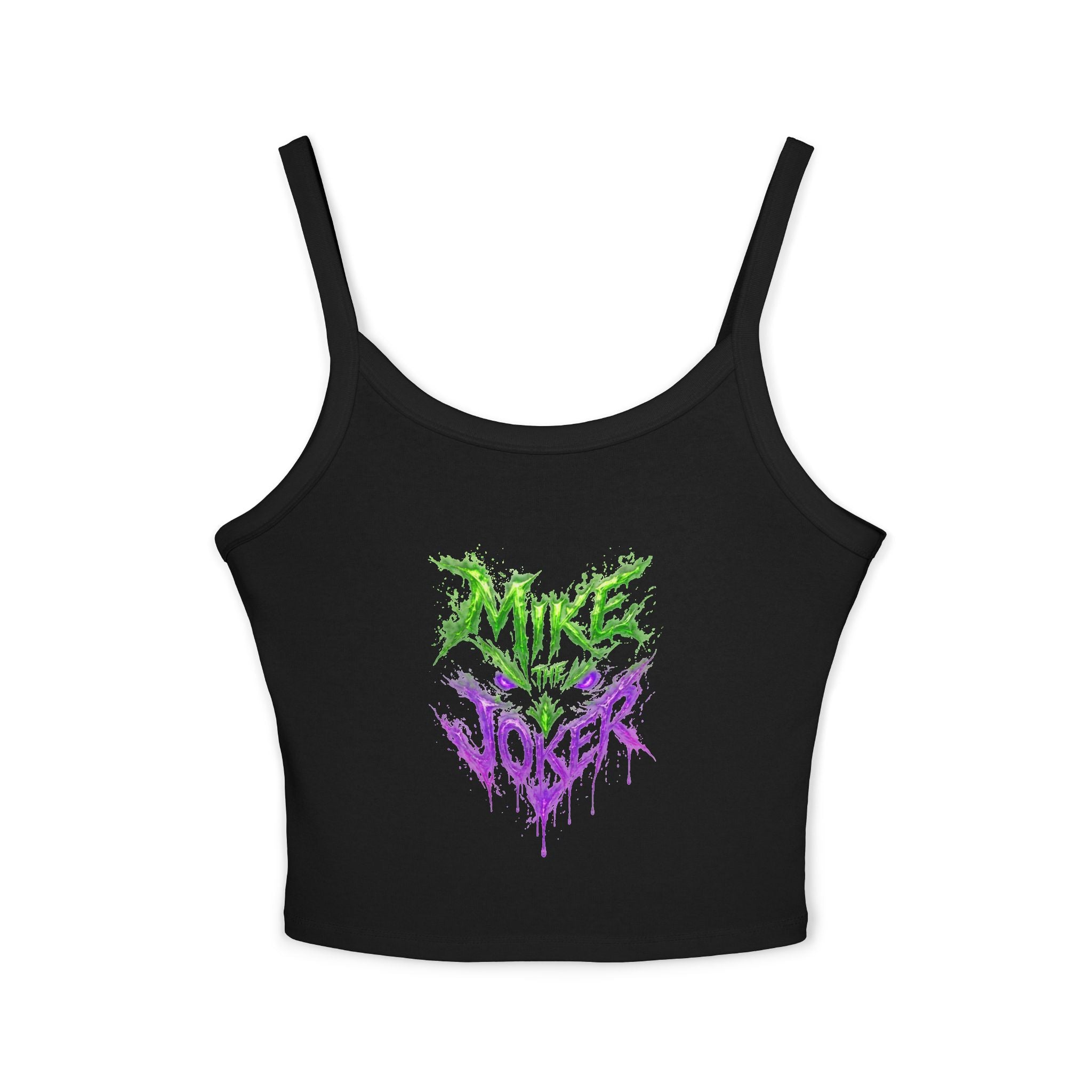 Tank Top — 'Pure Joker' Graffiti Drip Crop Tank