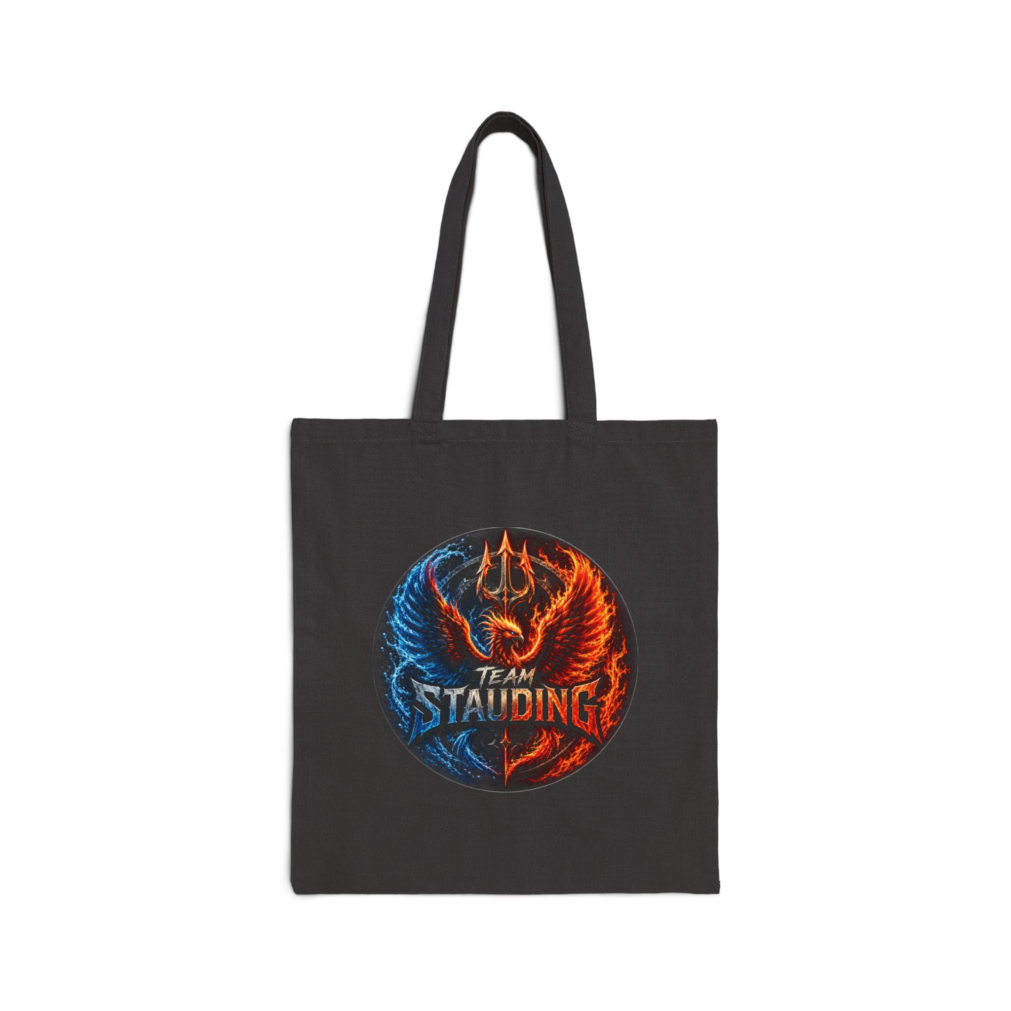 Tote Bag Team Stauding Phoenix & Trident Circle Design