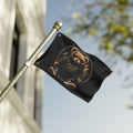 Double-Sided Flag — Cool Teddy Bear "Pas På Snipe" Outdoor Banner