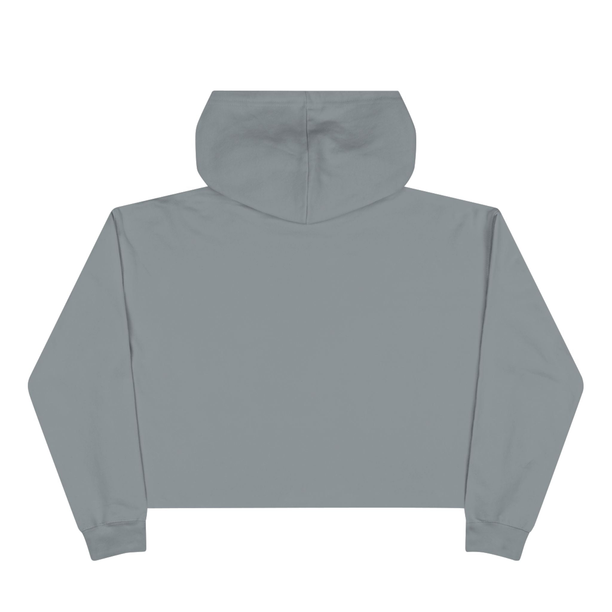 Tonemor Heart Badge Crop Hoodie — Retro Valentine Graphic Crop Hoodie