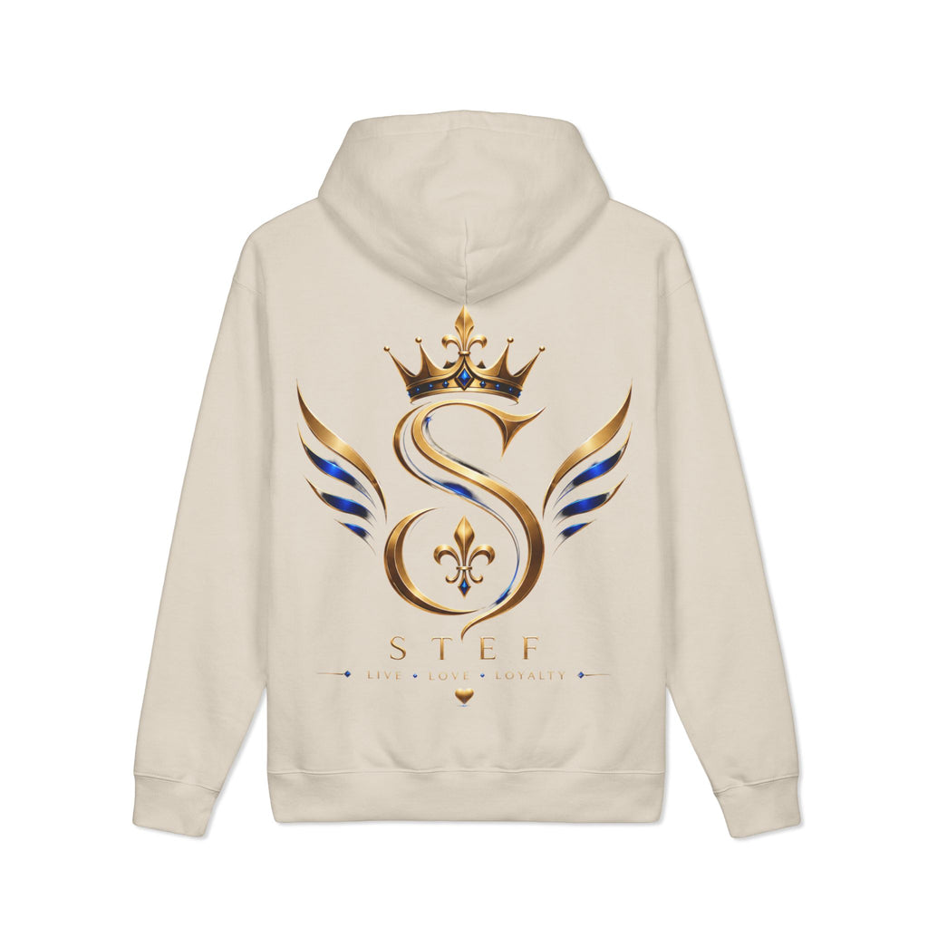 Crowned S Monogram Hoodie — Stef Gold Royal Crest Sweatshirt