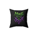 Mike the Joker Neon Graphic Pillow - Spun Polyester Decorative Cushion