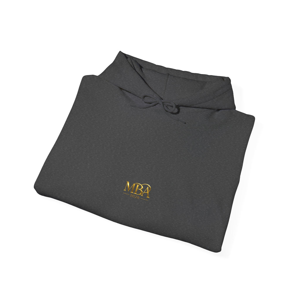 MBA 2026 Gold Logo Hoodie — Graduation/Alumni Commemorative Sweatshirt