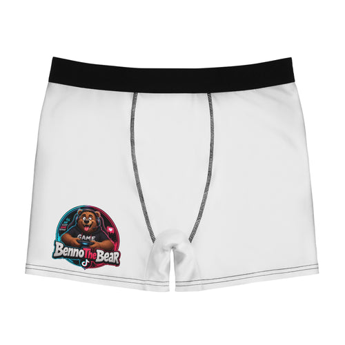 Benno the Bear Logo Boxer Briefs — Men’s Novelty AOP Underwear