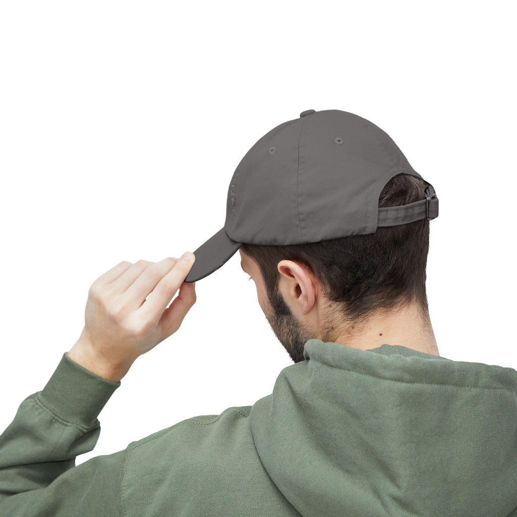 Distressed Black Cap — Miss V Crown & Card Emblem