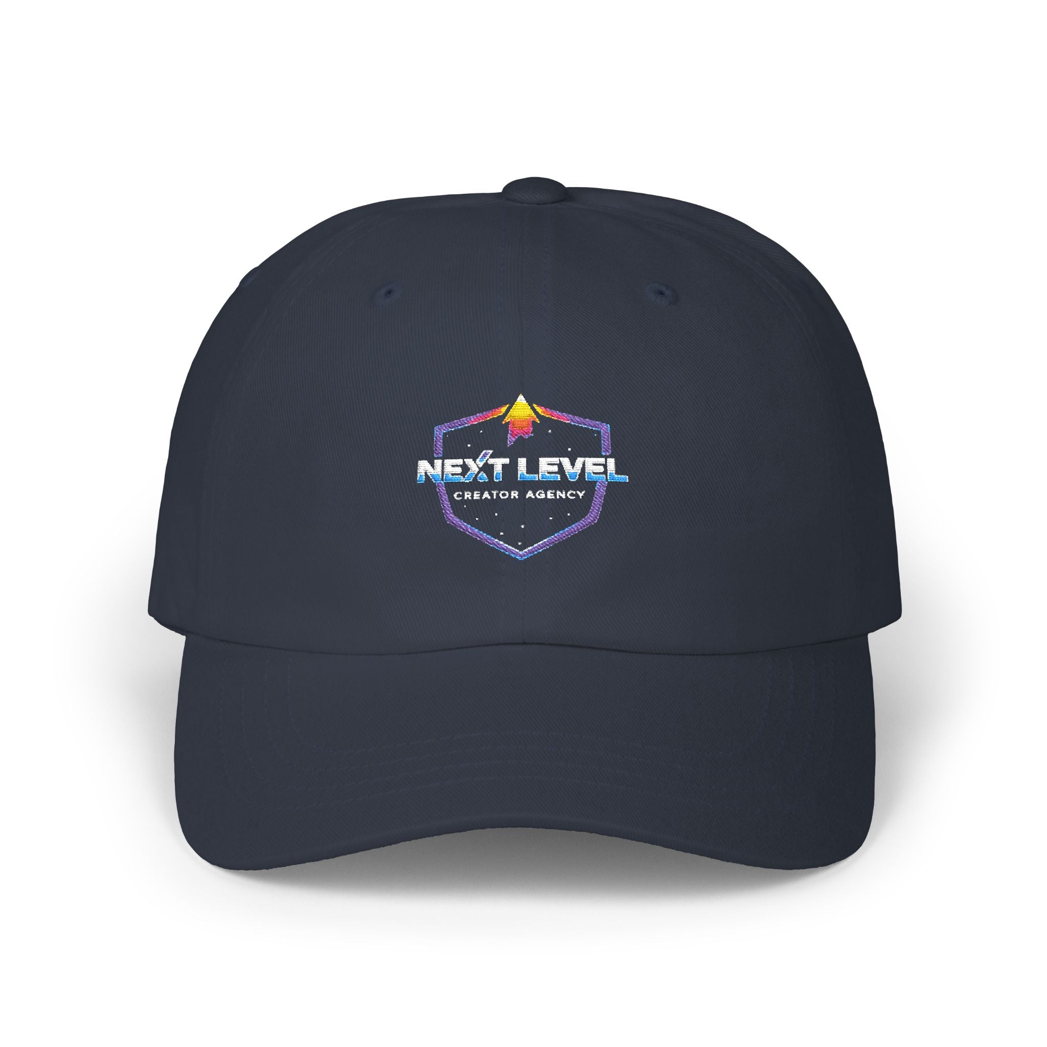 Next Level Gamer Shield Cap | Retro Pixel Gaming Logo