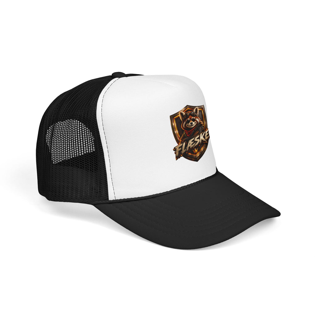 Ember Raccoon Shield Trucker Hat