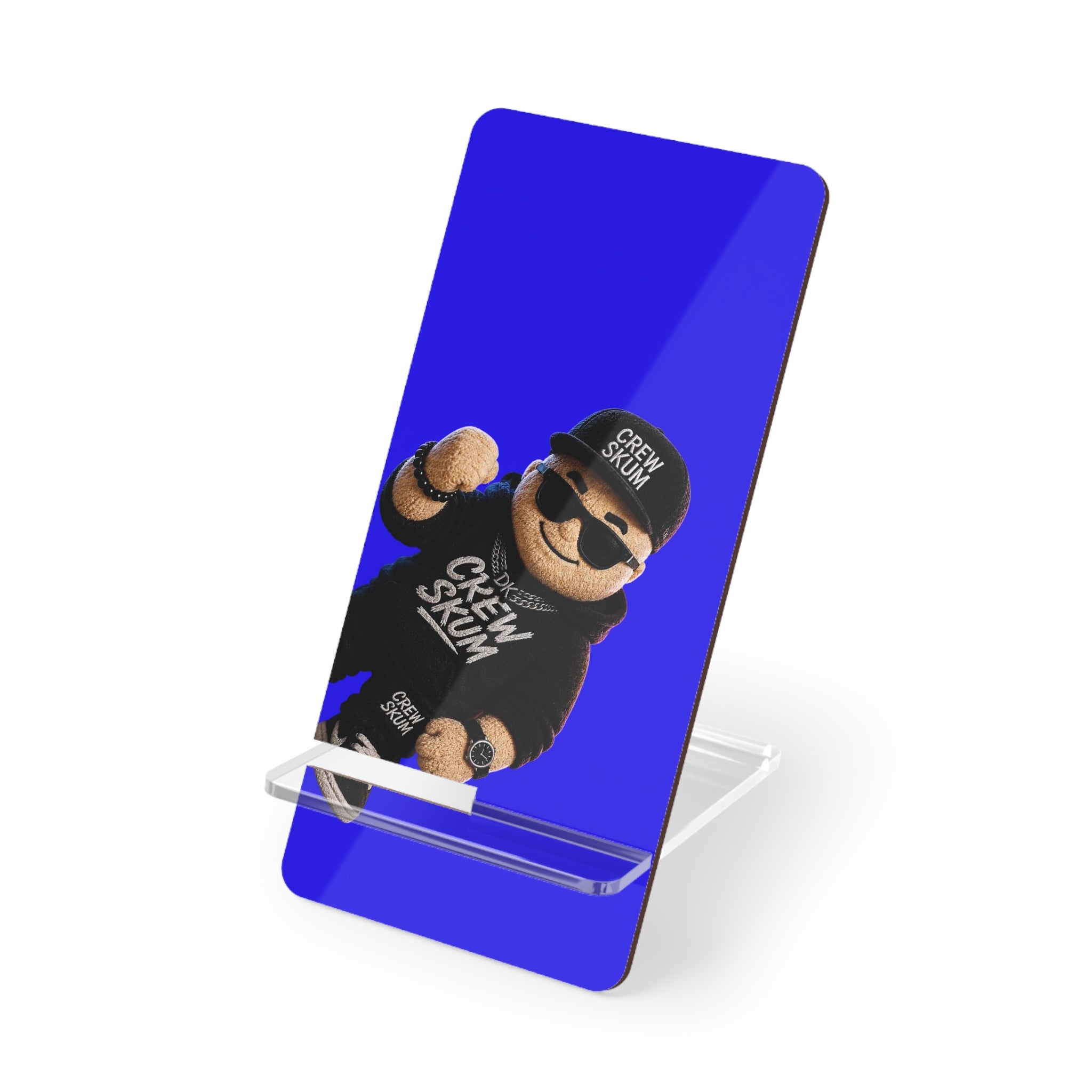 Smartphone Stand — Blue Teddy Crew Design Mobile Phone Holder
