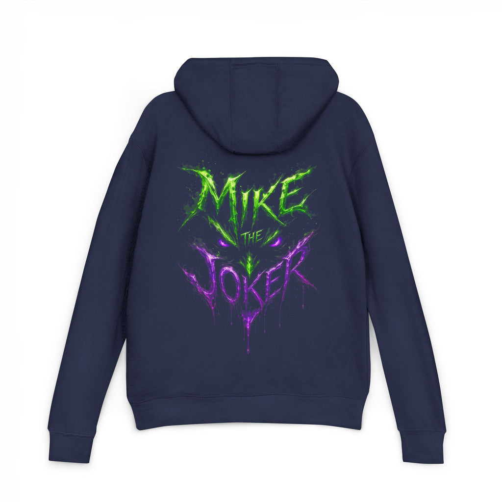 Joker Graphic Hoodie — "Mike the Joker" Neon Green & Purple Streetwear