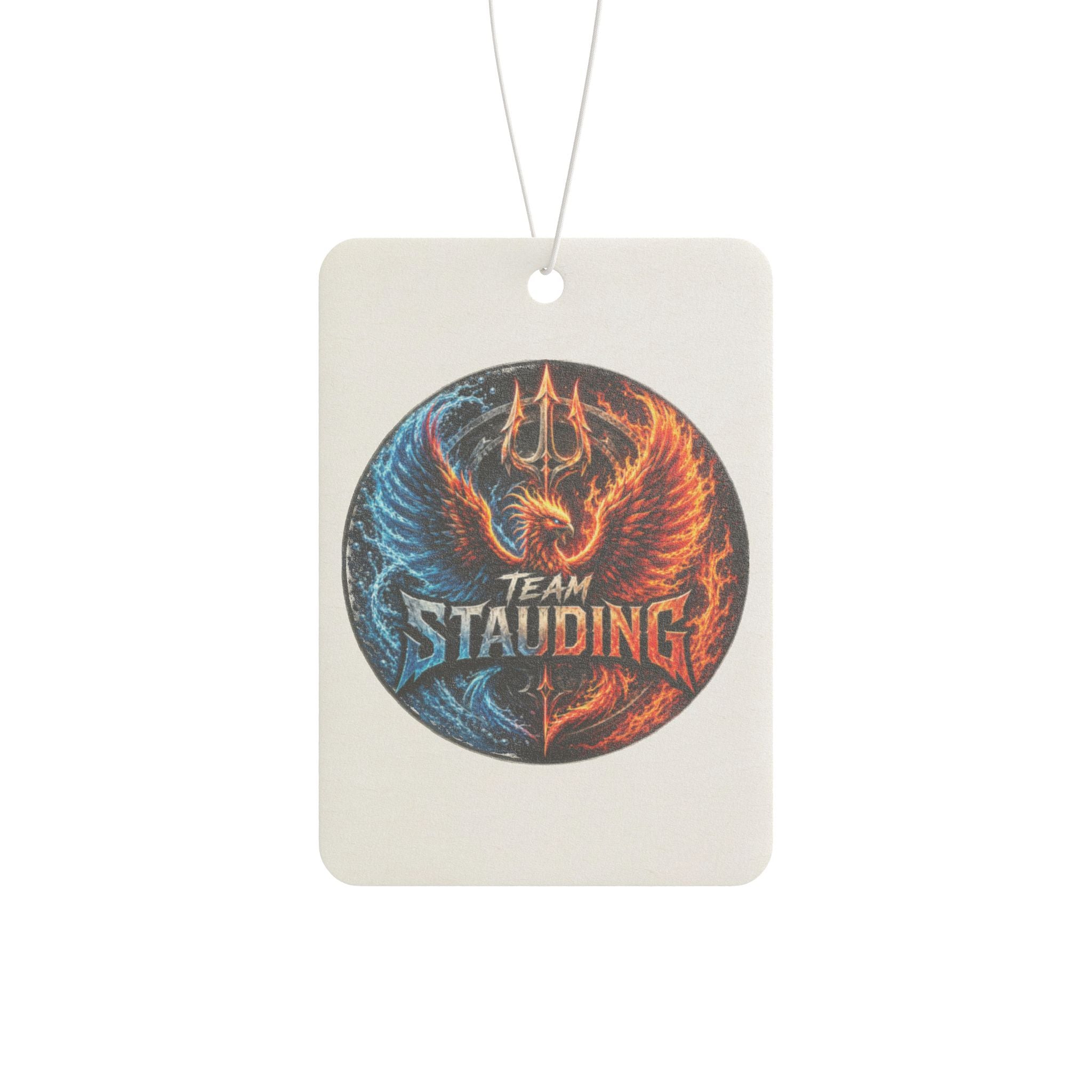 Car Air Freshener — Team Stauding Fiery Phoenix Scented Logo Air Freshener