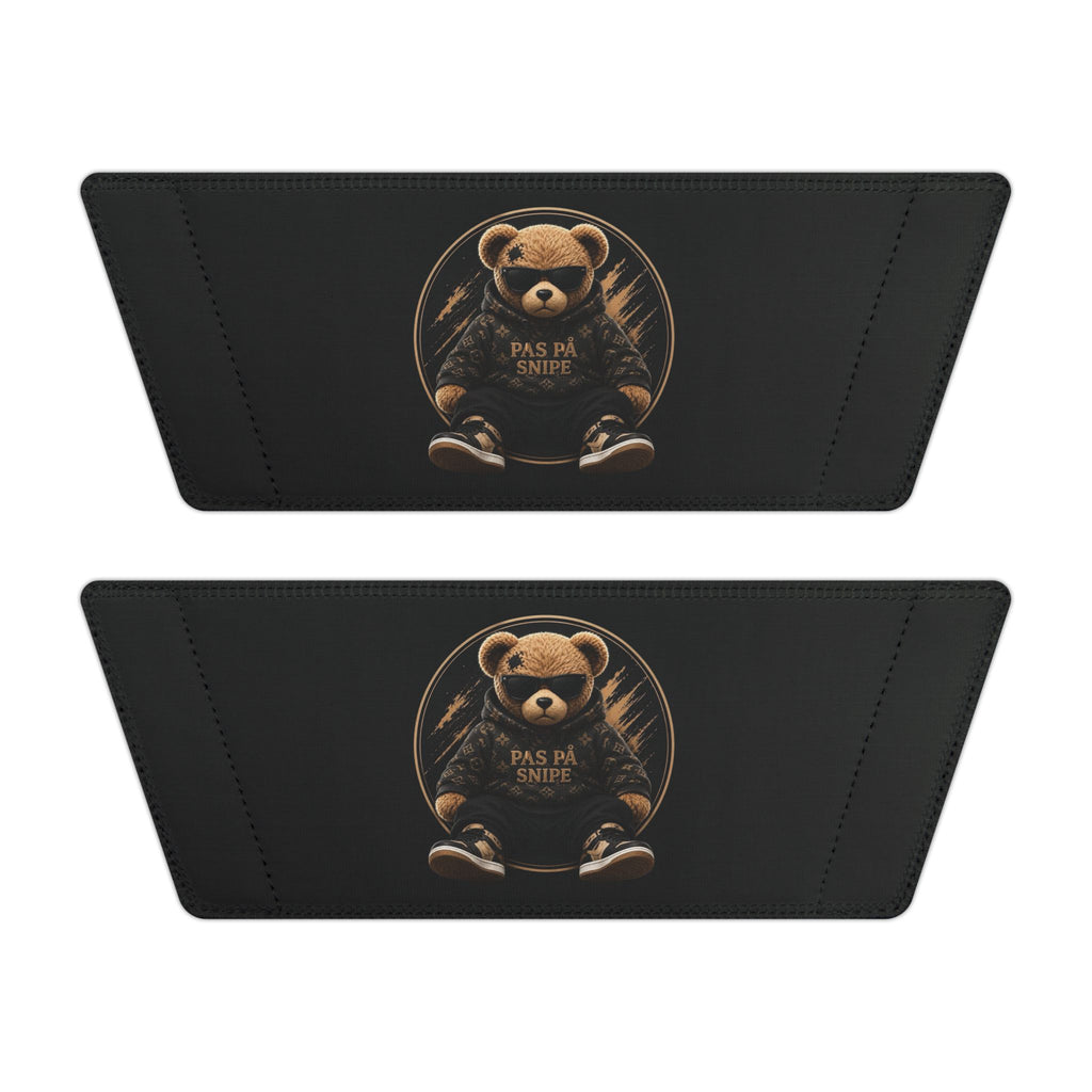 Bear Graphic Slide Sandals — Men’s Removable‑Strap Casual Slides