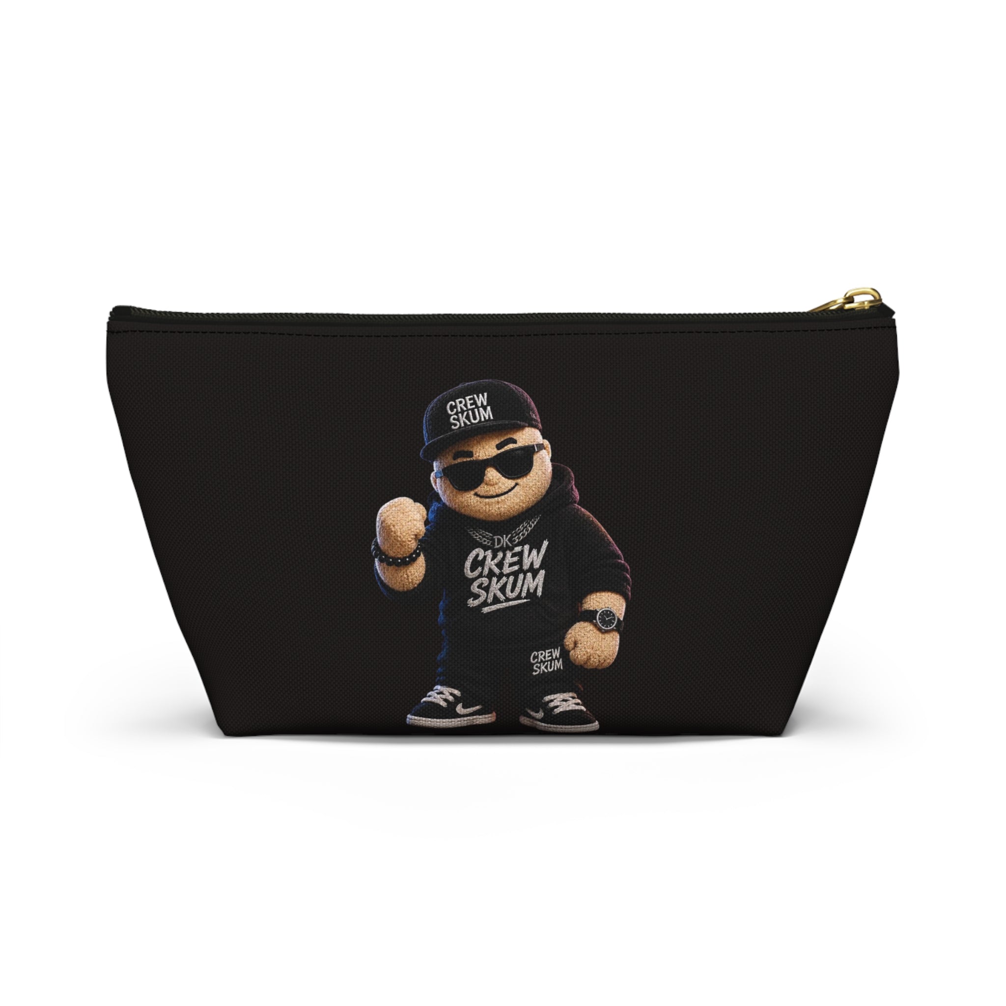 Crew Skum Cartoon Character Accessory Pouch — T‑Bottom Cosmetic Bag