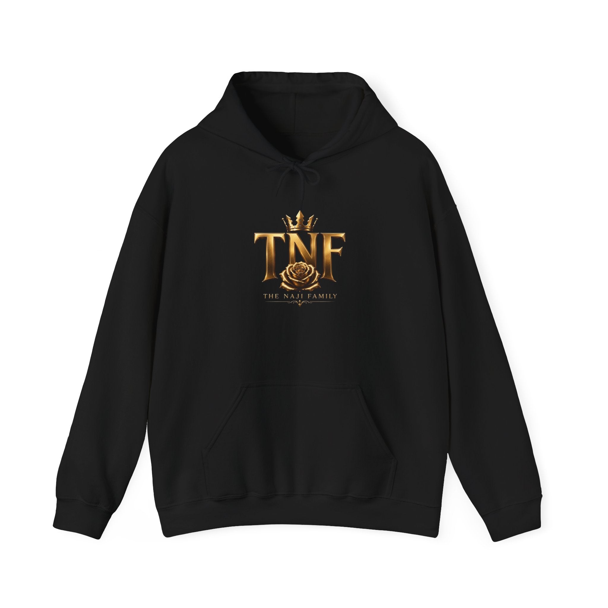 TNF Gold Rose Hoodie — Elegant Crown Logo Pullover